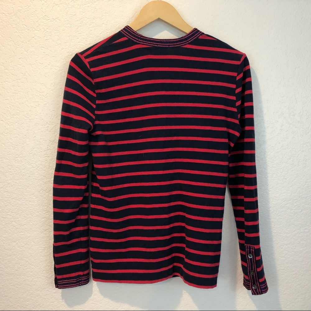J. Crew Blue & Pink Metallic Striped Cardigan - Picture 12 of 13